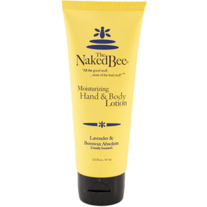tube of naked bee lavender and beeswax hand and body lotion