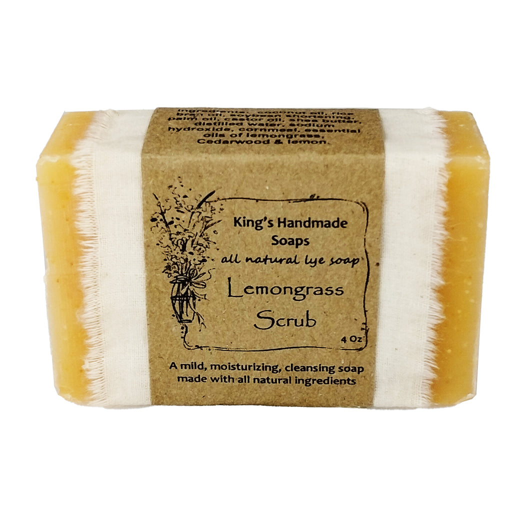 King's Handmade Soap Lemongrass Scrub All-Natural Soap oz. – Good's Store  Online