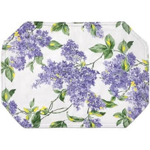 Lilac Floral Vinyl Tablecloths
