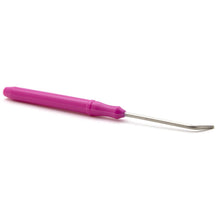 Knitting loom hook with pink handle