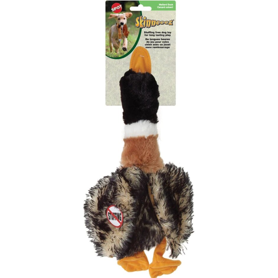 Mallard duck dog toy