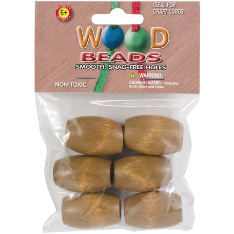 Maple oval beads