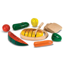 Wooden toy food set