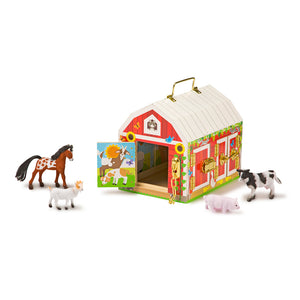 Animals and barn set