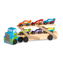 Wooden race car carrier