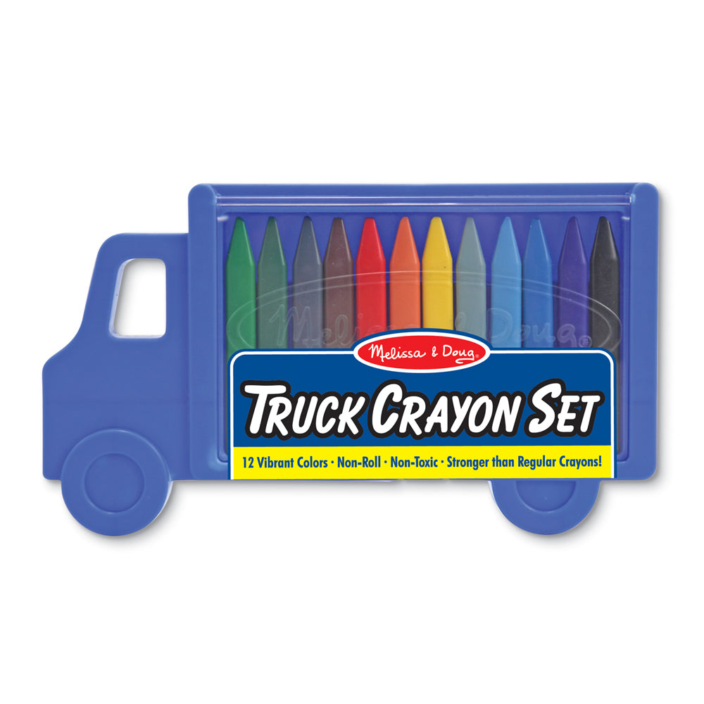  Melissa & Doug Triangular Crayons - 24-Pack in Flip-Top Case,  Non-Roll : Melissa & Doug: Arts, Crafts & Sewing