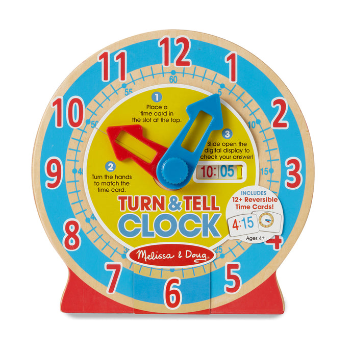 Turn and tell clock
