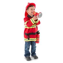 Child playing fire chief