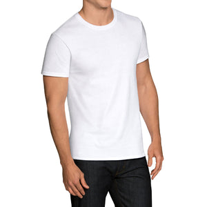 Man wearing white t-shirt