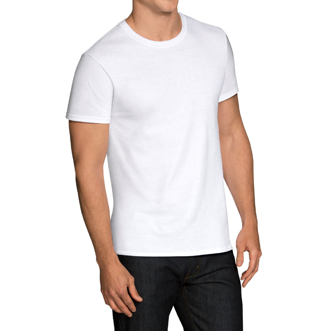 Man wearing white t-shirt