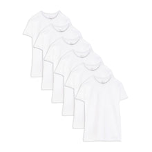 Six white t-shirts