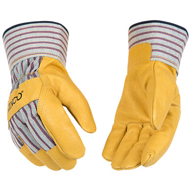 Men's pigskin leather work gloves