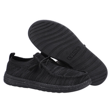 Lamo men's Michael shoe in black, showing pair