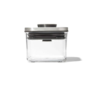 OXO Steel Lid Clear POP Container- Small Square Mini 3118500 0.4 Quart –  Good's Store Online