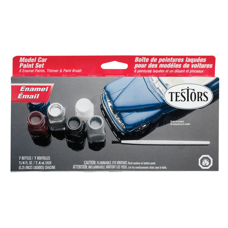 TESTORS MODEL CAR Spray Paint Set w/ Primer & 5 Colors No. 9215 Non Toxic  Sealed $40.00 - PicClick