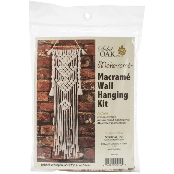 Yarn and Colors Three is a Charm Wall Hanging 2.0 002 Cream Macramé Kit 