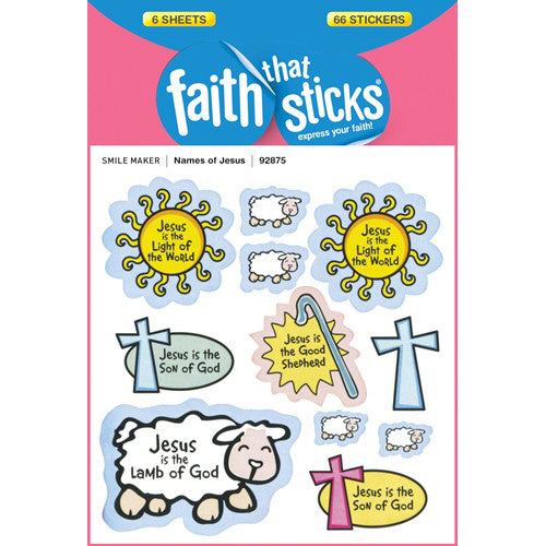 Name of Jesus stickers