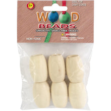 Natural oval beads