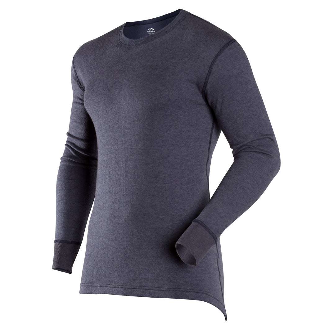 Navy thermal long-sleeve crew neck Coldpruf 