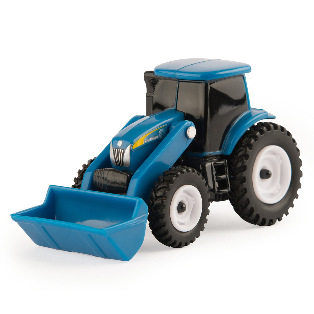 Small blue tractor