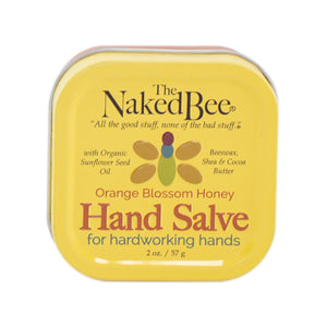 the naked bee orange blossom hand salve in tin