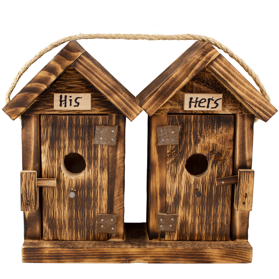 Birdhouses and More His and Hers Outhouse Birdhouses – Good's Store Online