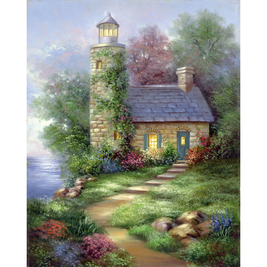 Romantic Lighthouse Paint by Numbers