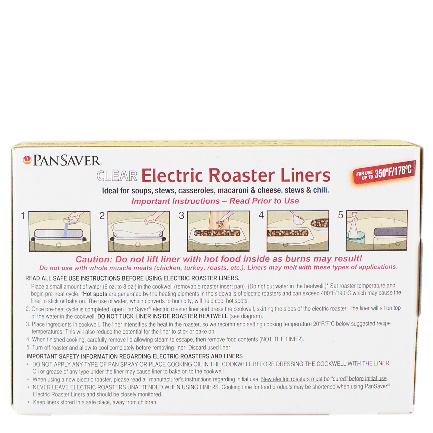 PanSaver Clear Electric Roaster Liners 2-count 42120 – Good's