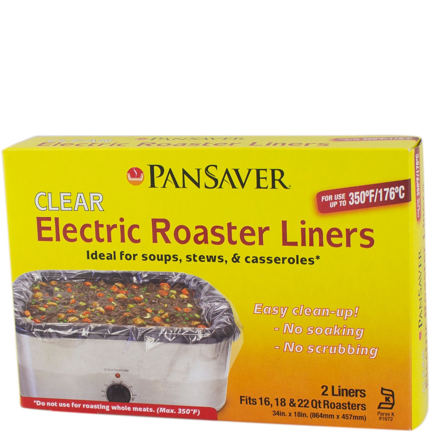 Clear Electric Roaster Liners 2-count 42120