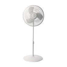 White pedestal fan