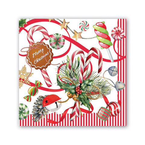 Peppermint cocktail napkins