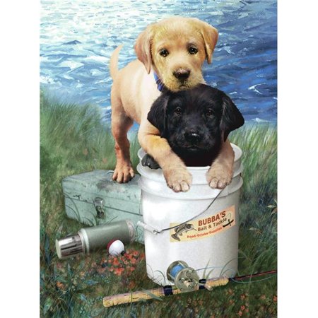 Fishin' Buddies paint-by-numbers set