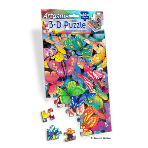 Butterfly 3D Artgame 60 Piece Puzzle MINI/BUT