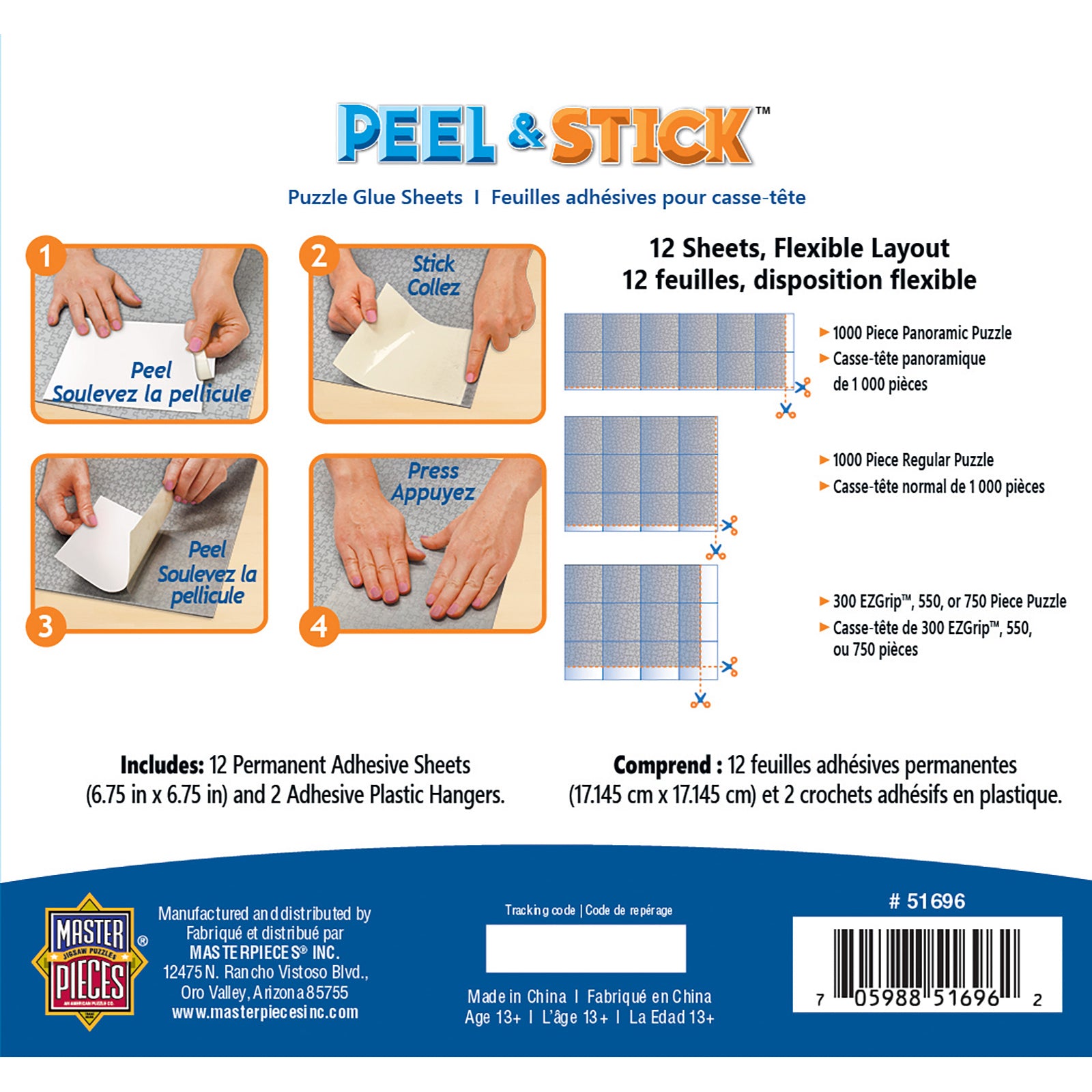 Peel & Stick Puzzle Glue Sheets