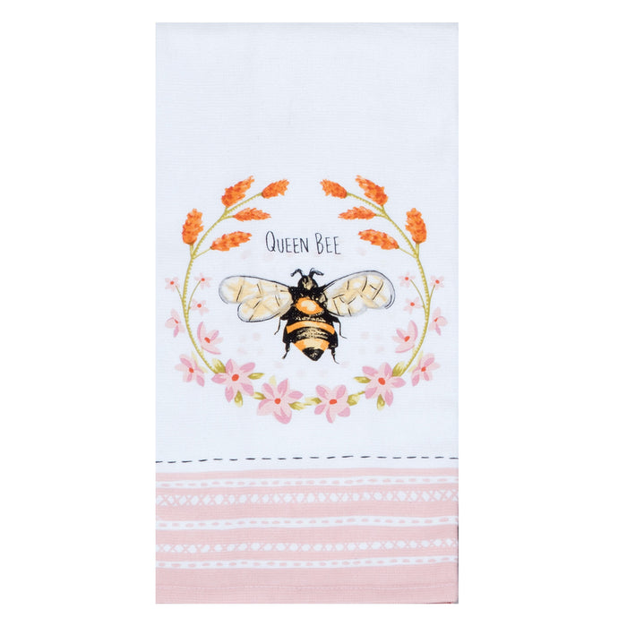 Queen Bee dish towel