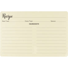 Recipe card refills