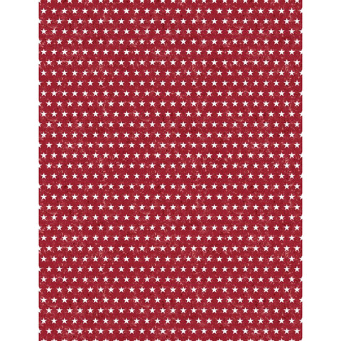 White stars on red fabric