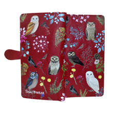 Red wild bird forest wallet