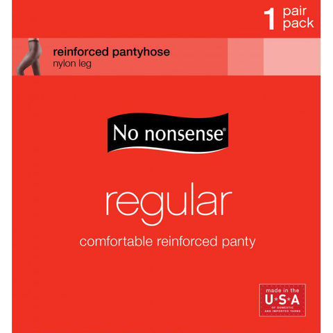 1 Pair Reinforced Toe Nylon Pantyhose NN6558