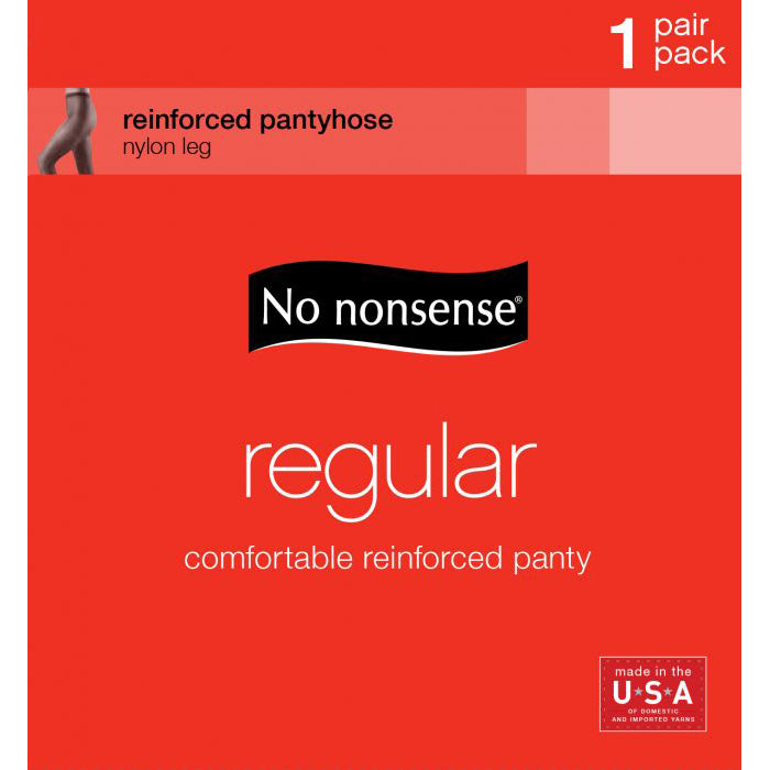 No nonsense Women's Knee High Pantyhose with Reinforced Toe 2-Pack, Nude,  One Size at  Women's Clothing store: Pantyhose