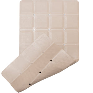 Rubber bath mat with honeycomb- texture