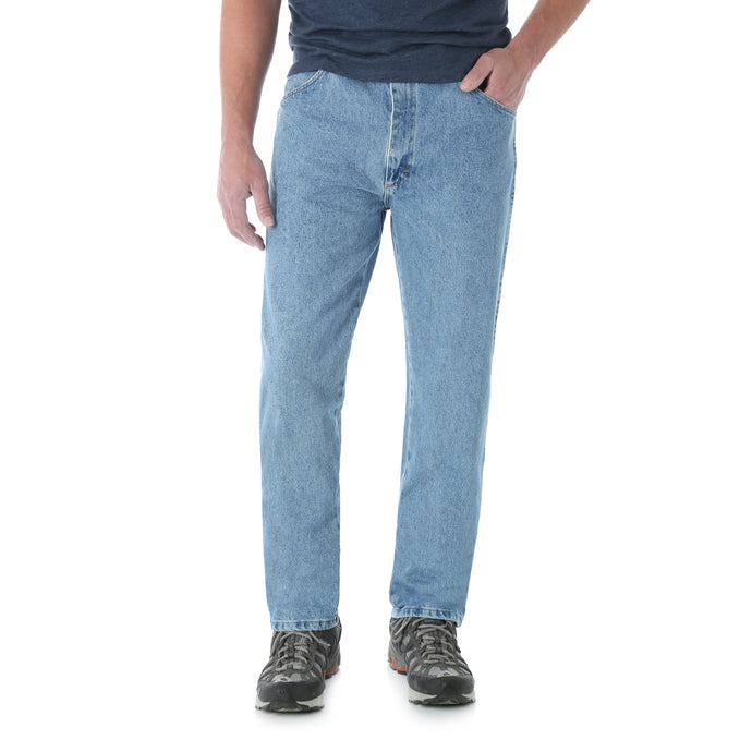 Wrangler stonewashed jeans.