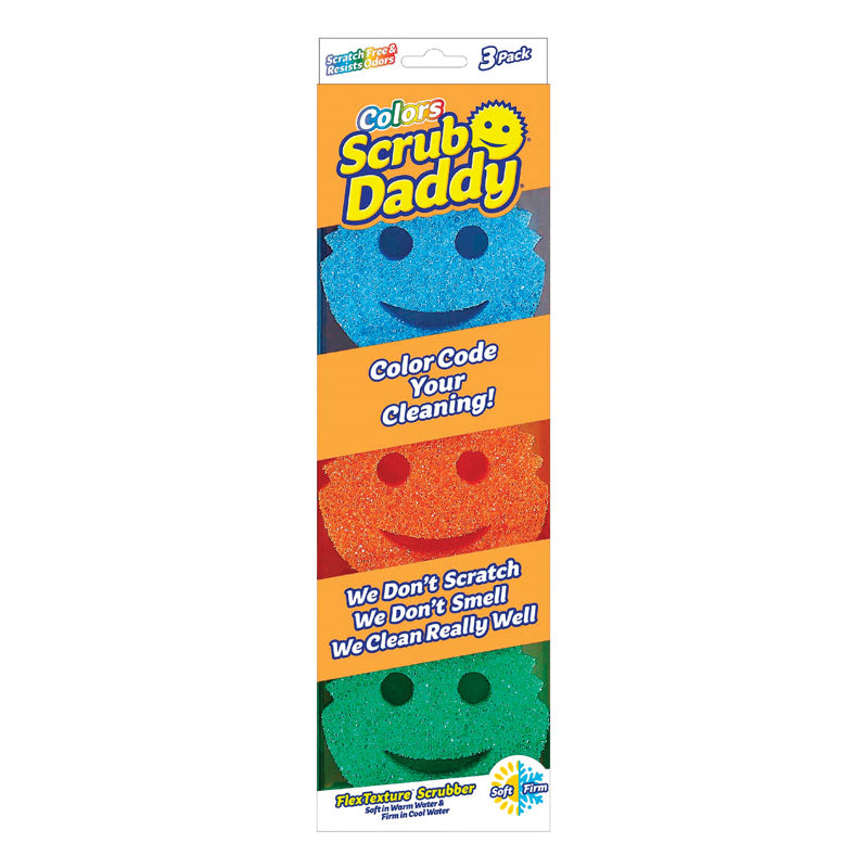 Scrub Daddy Sponge Set - Winter Shapes - Non Scratch Scrubbers for Dishes  and Home, Odor Resistant, Temperature Controlled, Soft in Warm Water, Firm