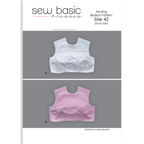 Nursing bodice pattern