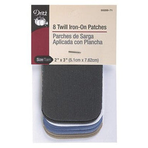 Twill iron-on patches