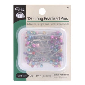 1800 Pcs Multicolor Sewing Pins for Fabric, Pearlized Ball Head