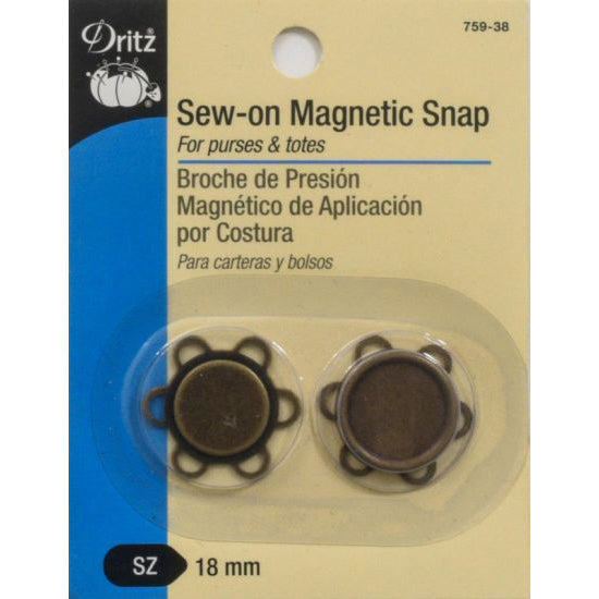 Dritz Size 3/4 Silver Magnetic Snaps