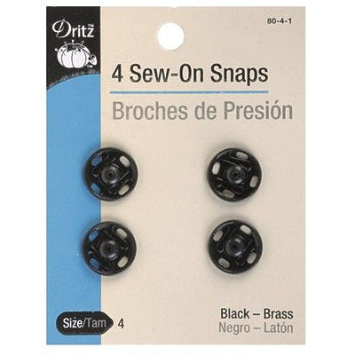 Dritz® 5/8 Black Sew-On Snaps, 48 Sets