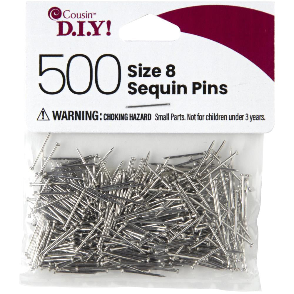 Size 8 sequin pins