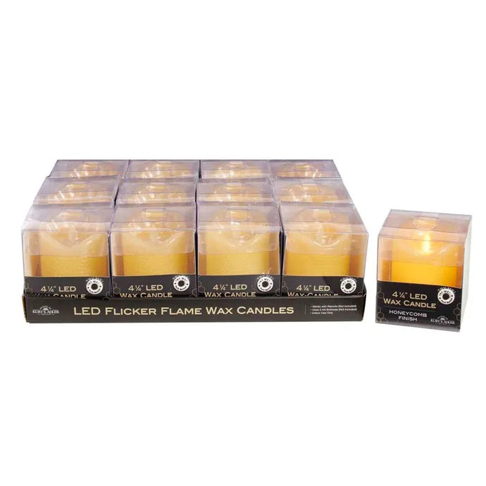 Small LED Flicker Flame Honeycomb Candle JEL0916